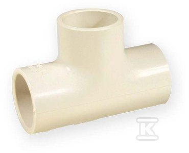 Trójnik PVC-C 3/4" Równoprzepływowy KW Trójnik PVC-C 3/4" Równoprzepływowy KW