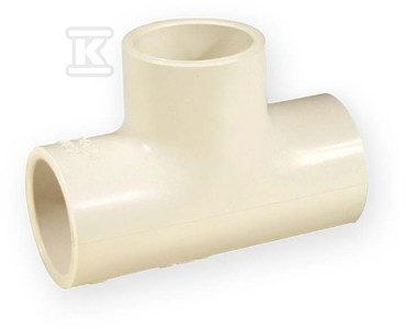 Trójnik PVC Równoprzelotowy 1" KW/KW/KW Trójnik PVC Równoprzelotowy 1" KW/KW/KW