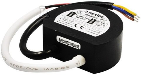 Zasilacz Owalny 12V 20W 1,67A Zasilacz Owalny 12V 20W 1,67A