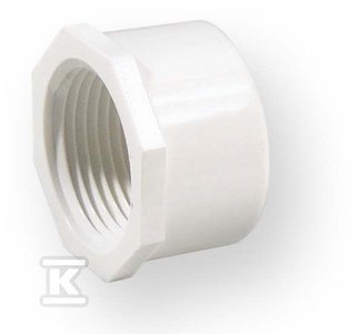 Zaślepka GW PVC 3/4 z gwintem Zaślepka GW PVC 3/4 z gwintem