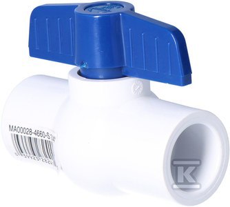 Zawór kulowy PVC 3/4" - Przepływ bezawaryjny Zawór kulowy PVC 3/4" - Przepływ bezawaryjny