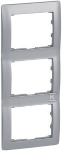 Elegancka Metalowa Ramka 3-Krotny Pionowy Design Elegancka Metalowa Ramka 3-Krotny Pionowy Design