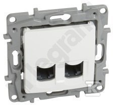 Kabel UTP 2xRJ45 KAT.6 Biały NILOE Kabel UTP 2xRJ45 KAT.6 Biały NILOE