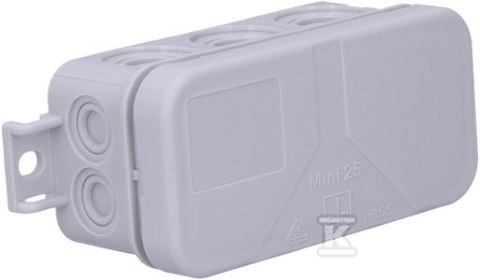 Miniaturowa skrzynka IP55 Szara 89x43x37 Miniaturowa skrzynka IP55 Szara 89x43x37