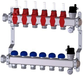 Rozdzielacz Premium z Rotametrami 4w1 Rozdzielacz Premium z Rotametrami 4w1