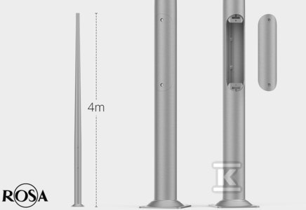 Słup Stalowy Inox C45 SAL-4 Pro. Słup Stalowy Inox C45 SAL-4 Pro.