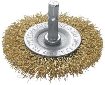 Szczotka Tarcza Wiertarska 100mm Mosiężna Szczotka Tarcza Wiertarska 100mm Mosiężna