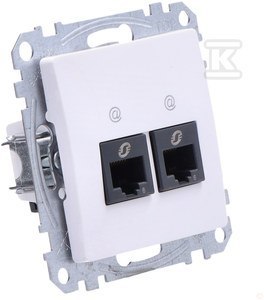 "Sedna Biały Konektor 2xRJ45 UTP" "Sedna Biały Konektor 2xRJ45 UTP"