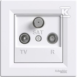 "Przełącznik RTV-SAT Asfora 4dB Biały" "Przełącznik RTV-SAT Asfora 4dB Biały"