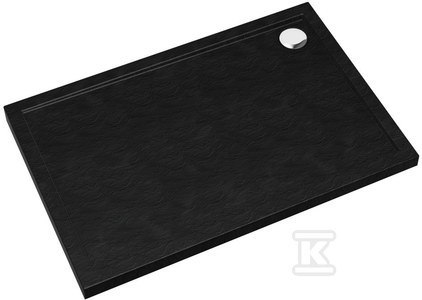 "Stojak BROD CASPAR Czarny 80x120 cm" "Stojak BROD CASPAR Czarny 80x120 cm"
