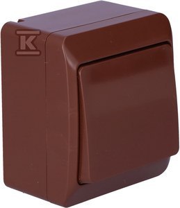 Hermes Łącznik Schodowy Brązowy IP44 Hermes Łącznik Schodowy Brązowy IP44