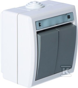 Zewnętrzny Konektor Aquant Szary IP55 Zewnętrzny Konektor Aquant Szary IP55
