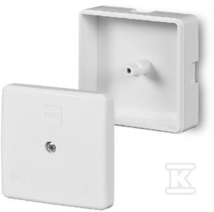 Puszka Telewizyjna IP41 60x60 Biała Puszka Telewizyjna IP41 60x60 Biała