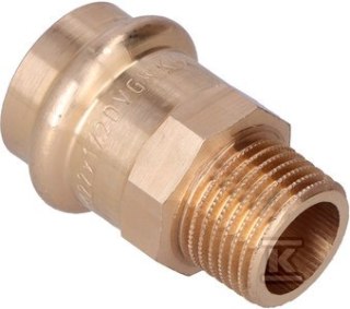 Przejściówka GZ 22x1/2 BPRESS Cu