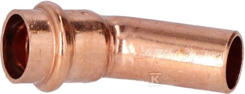 Łuk 45° 18 Jednokiel Bpress Cu Pro Łuk 45° 18 Jednokiel Bpress Cu Pro