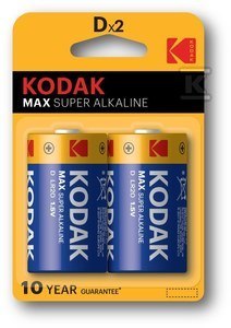 Baterie Alkaliczne Kodak Max LR20 Duo Baterie Alkaliczne Kodak Max LR20 Duo