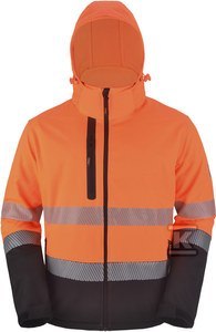 Kurtka Softshell Fluorescencyjna Pomarańczowa M Kurtka Softshell Fluorescencyjna Pomarańczowa M