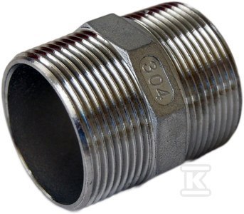 Nypel Stalowy GZ3/4" DN20 Nierdzewny Nypel Stalowy GZ3/4" DN20 Nierdzewny