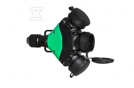 Rozgałęźnik Gumowy IP44 3x16A 250V Rozgałęźnik Gumowy IP44 3x16A 250V