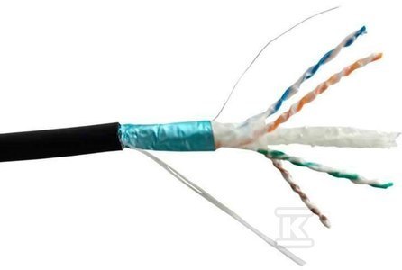 Kabel F/UTP Kat. 6A Żelowy 500m Kabel F/UTP Kat. 6A Żelowy 500m
