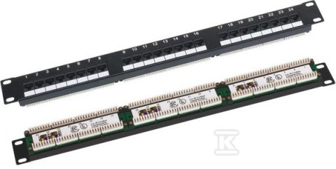 "24-portowy Panel Patchowy UTP 1U" "24-portowy Panel Patchowy UTP 1U"