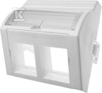 Adapter Kątowy 45x45 2xRJ45 Wypukły Adapter Kątowy 45x45 2xRJ45 Wypukły