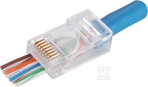 Przelotowy Wtyk RJ45 UTP Kat. 6 Przelotowy Wtyk RJ45 UTP Kat. 6