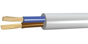 Biały Bęben OMY 2x1,5mm 300V Biały Bęben OMY 2x1,5mm 300V