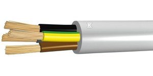 Kabel OMY-ŻO 4x0,75 Biały 300V Kabel OMY-ŻO 4x0,75 Biały 300V