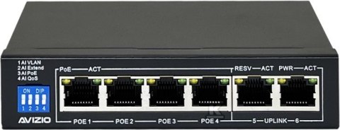 Przełącznik POE+ 4xRJ45 60W GB Przełącznik POE+ 4xRJ45 60W GB