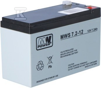 Bateria AGM 12V 7,2Ah 5 lat Bateria AGM 12V 7,2Ah 5 lat