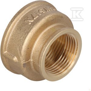 FERRO Mufa redukcyjna mosiężna 6/4"x1" żółta FERRO Mufa redukcyjna mosiężna 6/4"x1" żółta