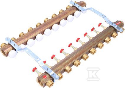 Fabryka Rozdzielaczy ONNLINE - Rozdzielacz do ogrzewania podłogowego 1" z 10 obiegami Fabryka Rozdzielaczy ONNLINE - Rozdzielacz do ogrzewania podłogowego 1" z 10 obiegami