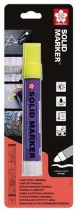 NEONOWY MARKER ZÓŁTY O ZWARTYM PUNKCIE. NEONOWY MARKER ZÓŁTY O ZWARTYM PUNKCIE.