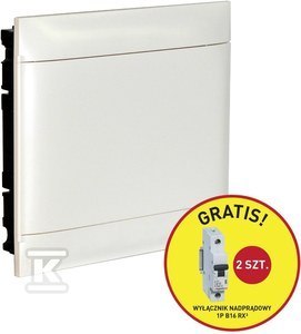 Praktyczny Rozdzielacz P/T 2x18 Biały PROM