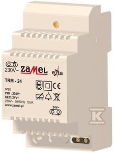 Transformator AC 230/24V 15VA TRM-24