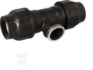 Trójnik PP 90° 63x6/4" GW Do P