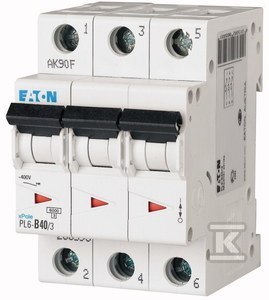 Wyłącznik Nadprądowy 6KA PL6-C40/3 Wyłącznik Nadprądowy 6KA PL6-C40/3