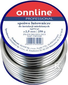 Spoiwo lutownicze Sn97Cu3 250g ONNLINE 1030002