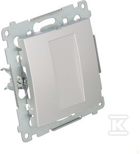 Srebrne Zaślepki Ramkowe Simon54 Metaliczne